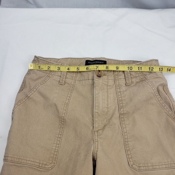 Banana Republic Khaki Cargo Jogger Pants Size 0 - Picture 6 of 6